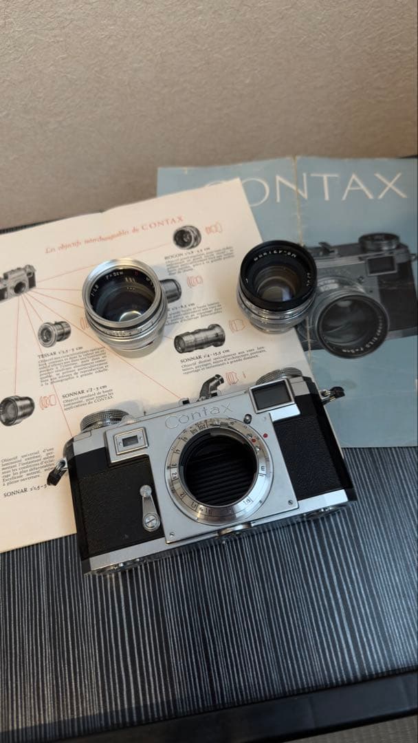 zeiss ikon Contax 2a レンジファインダー レンズ2本付き