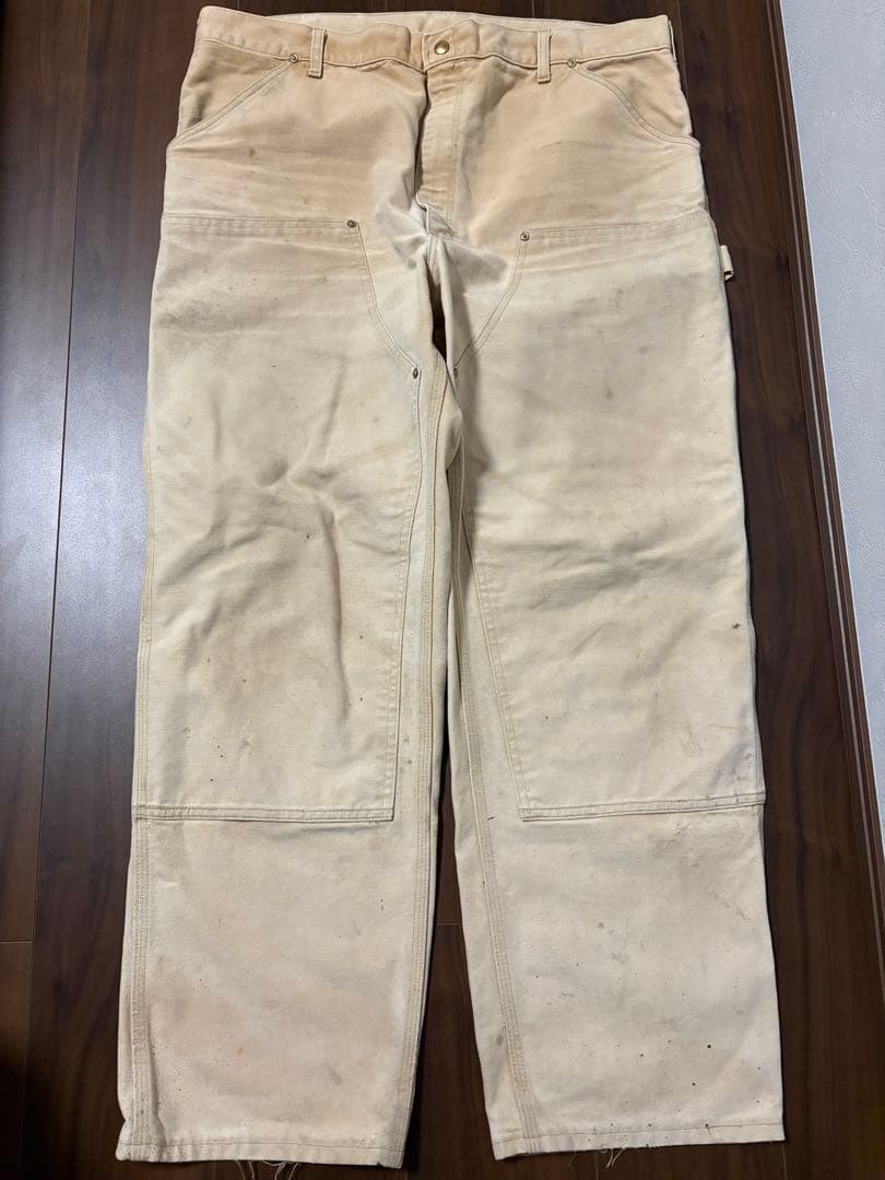 Carhartt ワークパンツ クリーム色　38インチ