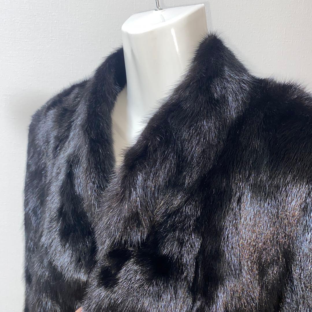 美品♡黒ミンクリアルファーコート