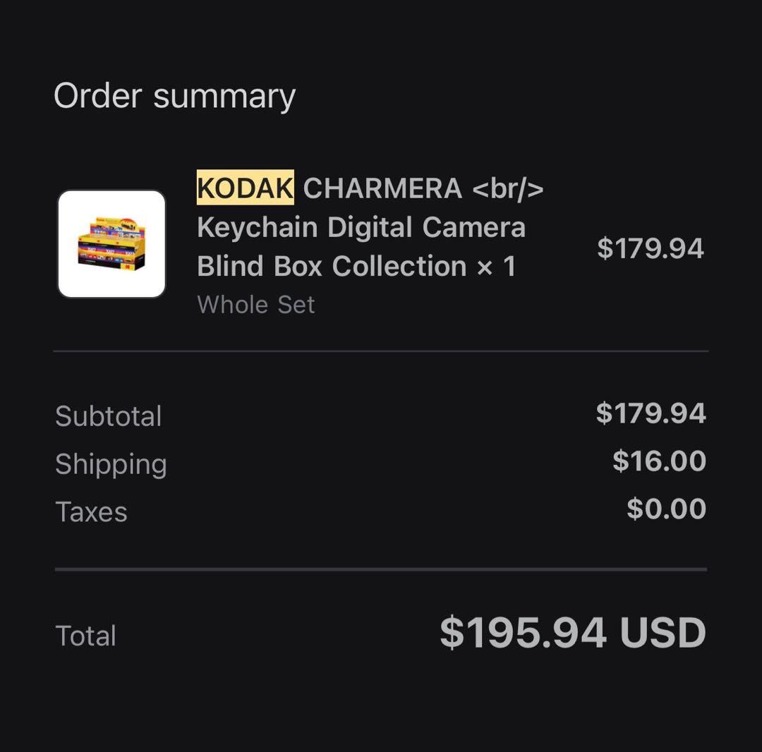 未開封　キーホルダー型デジタルカメラKodak Charmera