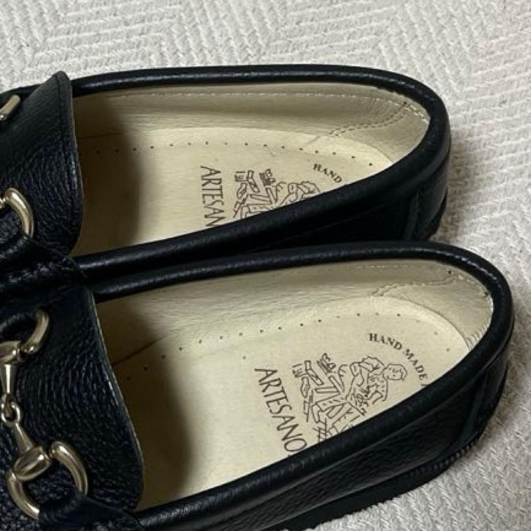 極美品 ARTESANOS アルテサノス ビットローファー 金 38 春の定番