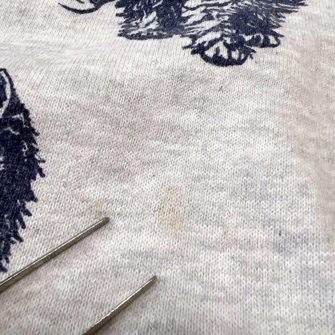 n*様 90s USA製 JERZEES 総柄 キャット　スウェット L 猫 ア