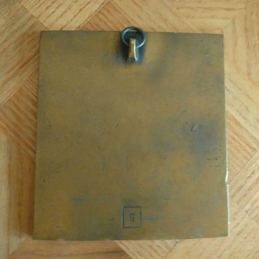 ロシア　イコン　18世紀　銅合金　古銅　エマイユ　キリストの降下　壁掛け