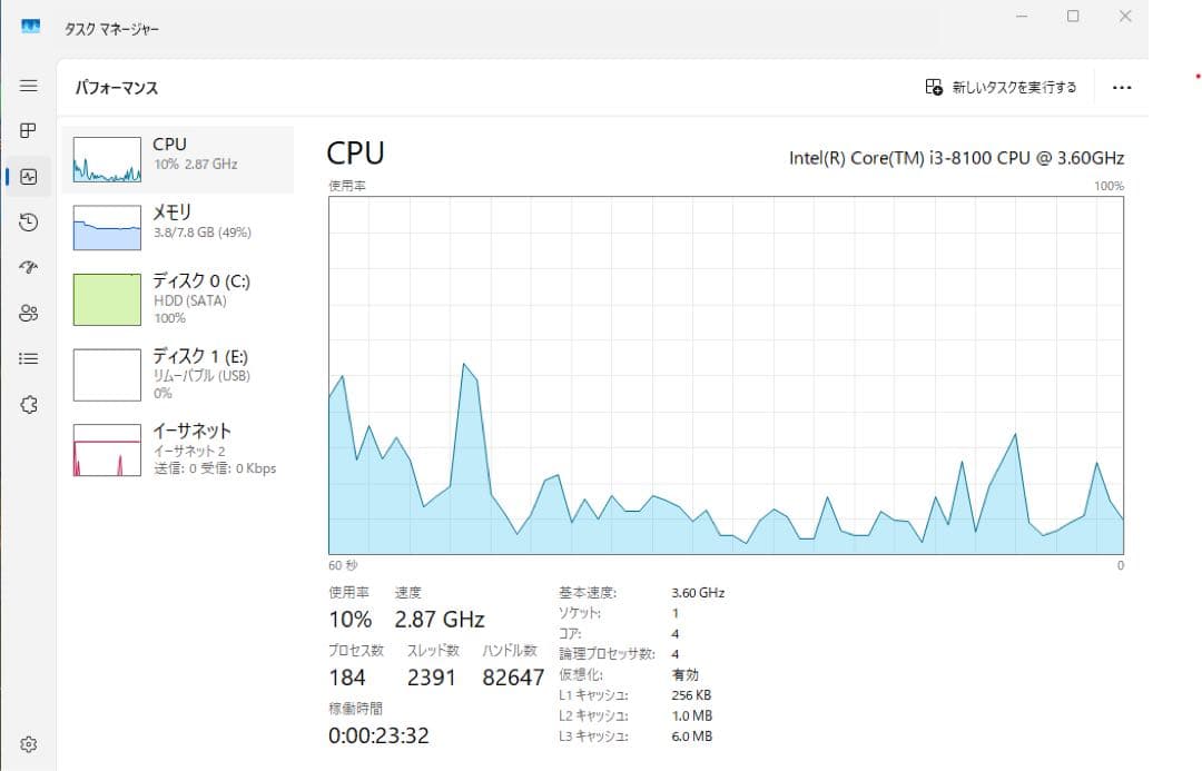 富士通　ESPRIMO D588/TX i3-8100　8GB