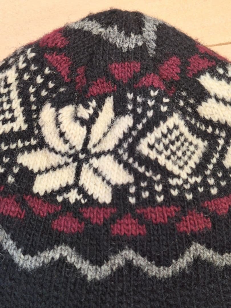 ディオール ノルディック柄 ニット帽