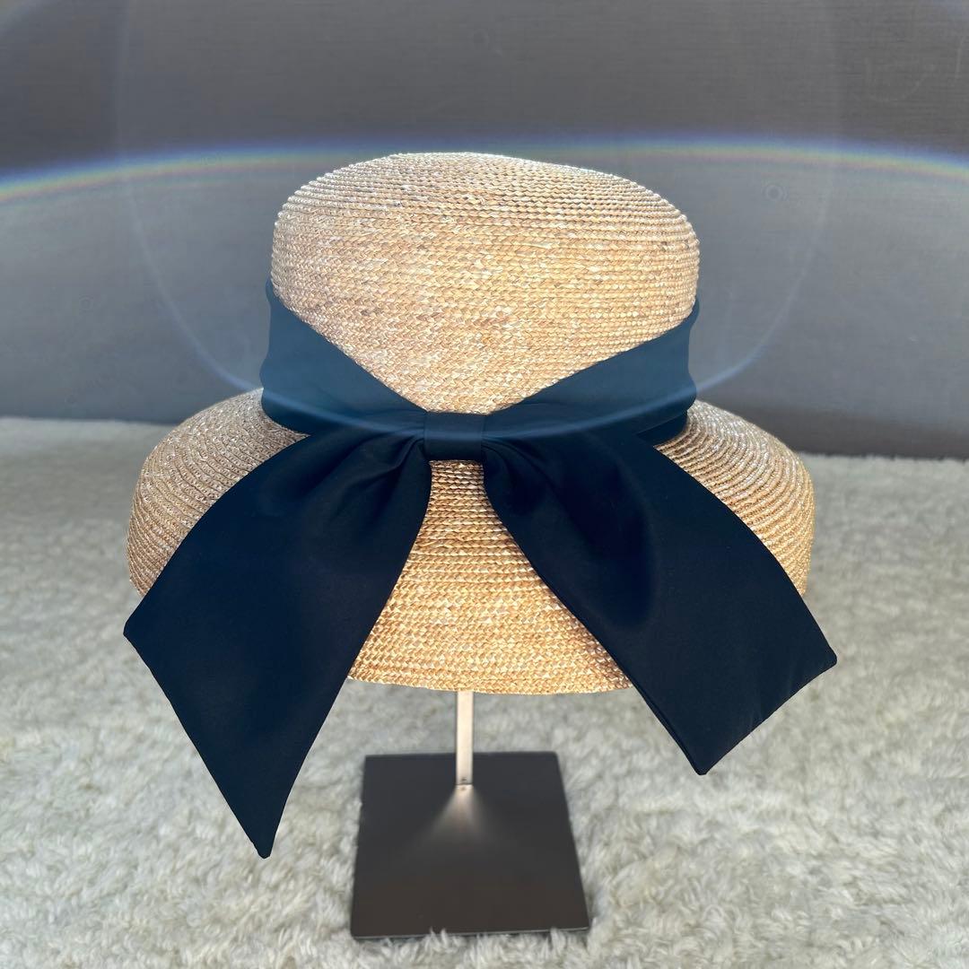 【訳あり】現行品未使用級✨シャポードオー カサブランカ　麦わら帽子