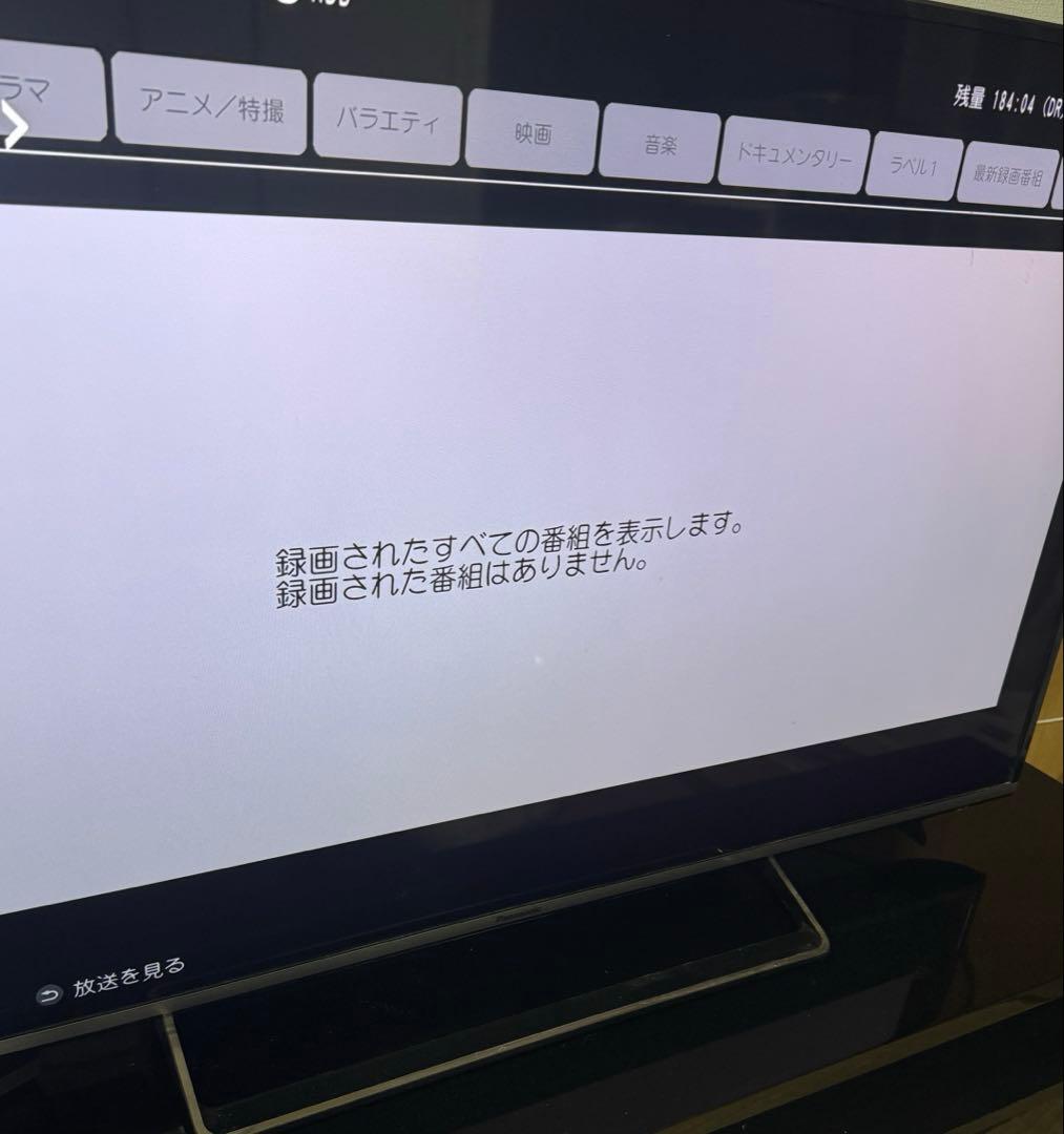 Panasonic DMR-2W203 ブルーレイレコーダー　2025年製