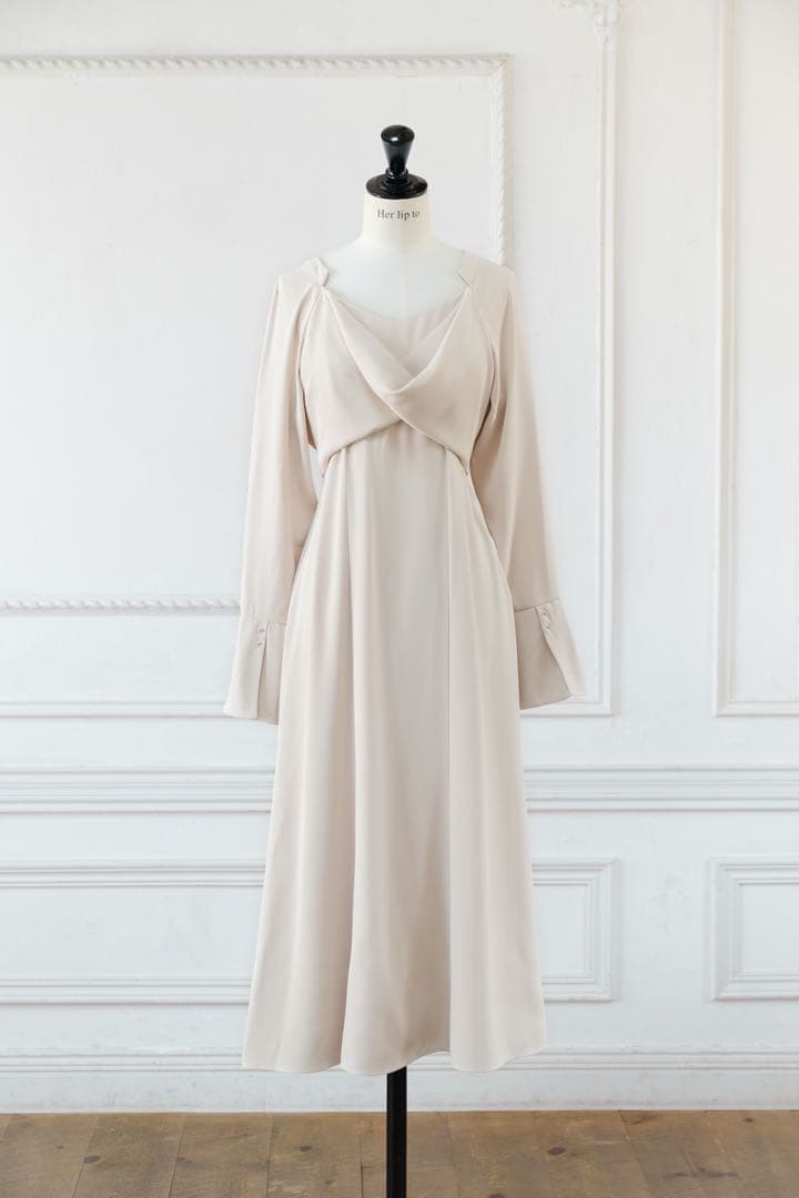 Elsie Twist-Front Dress ハーリップトゥ Sサイズ