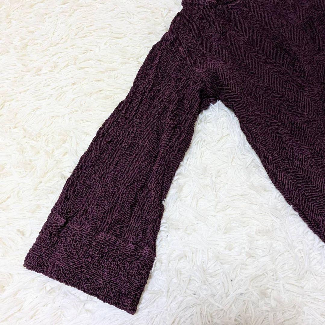 イッセイミヤケ 2025年モデル ロングワンピース ボルドー フリーサイズ