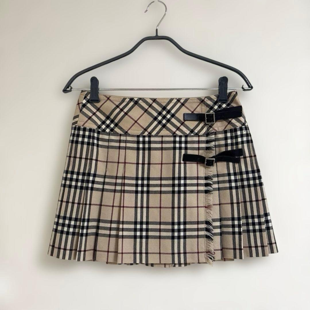 BURBERRY BLUE LABEL バーバリー ノバチェック ミニスカート