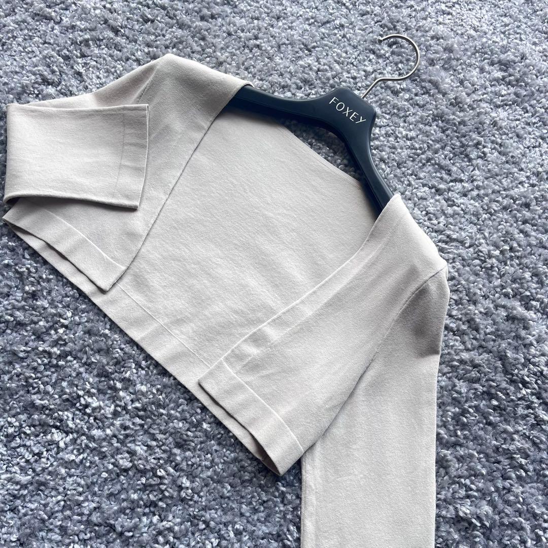 フォクシー 40 アイボリーベージュ系 パーフェクトボレロ