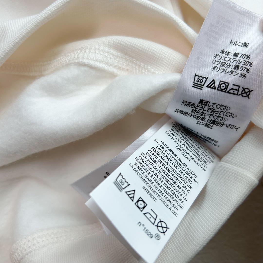 新作◇ラルフローレンポロベアフリーススウェット 110 ホワイト