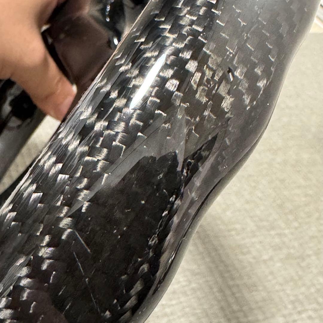 OMP風？　カーボンファイバー Dシェイプ　バンドル