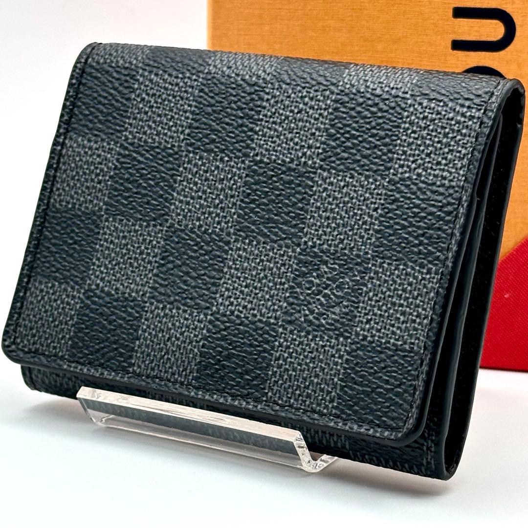 【新型/超極美品】ルイヴィトン ダミエグラフィット アンヴェロップ カード入れ