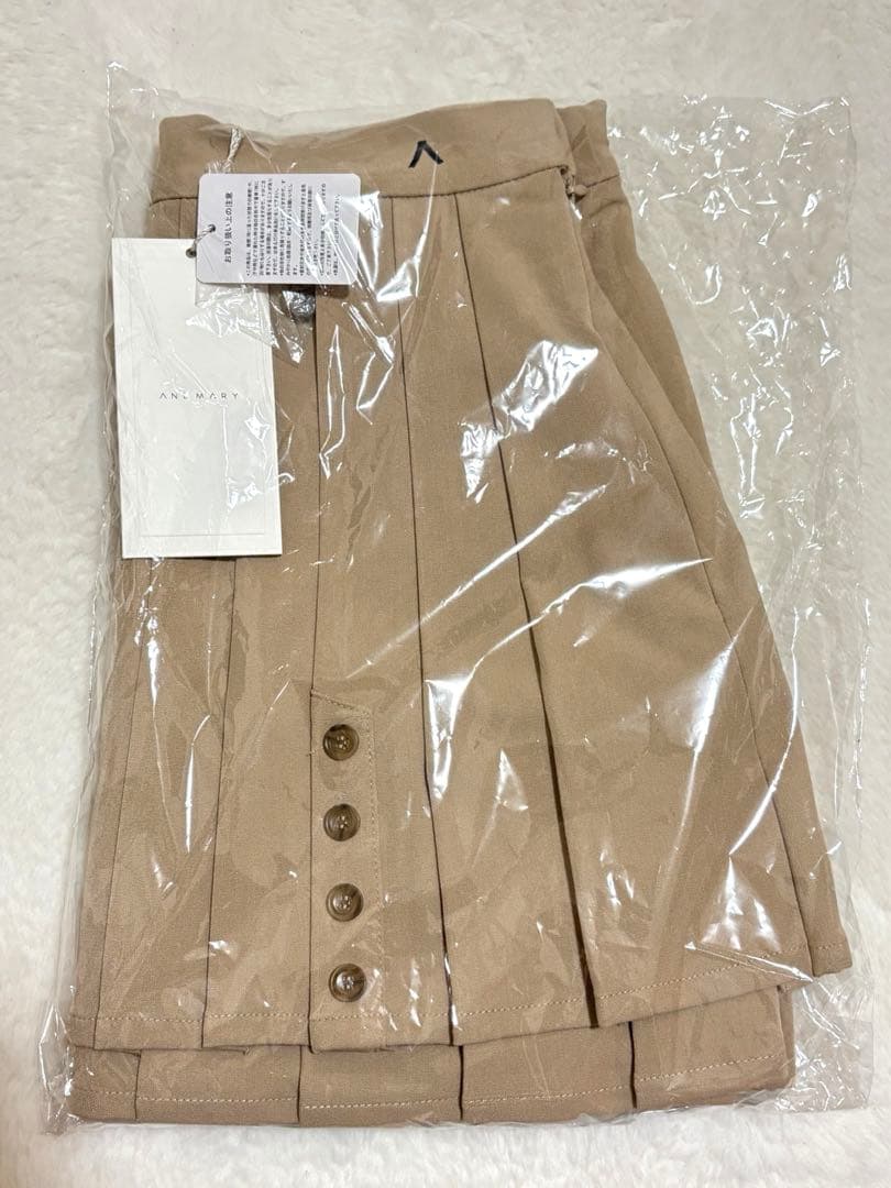 【新品】andmary Dida pleats flare skirt M