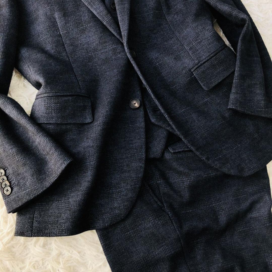 ★スリーピース★JOSEPH HOMME セットアップスーツ チェック ネイビー