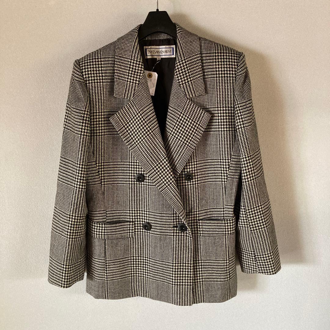 Yves Saint Laurent チェック柄ジャケット M