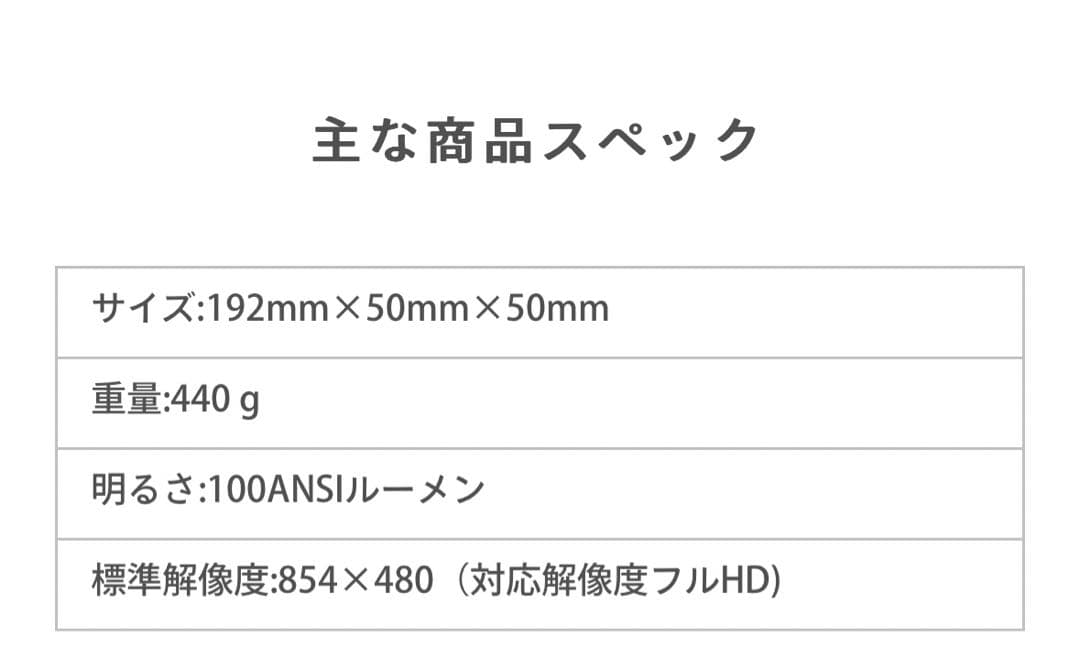 美品【FunLogy/ファンロジー】小型プロジェクター　X-03