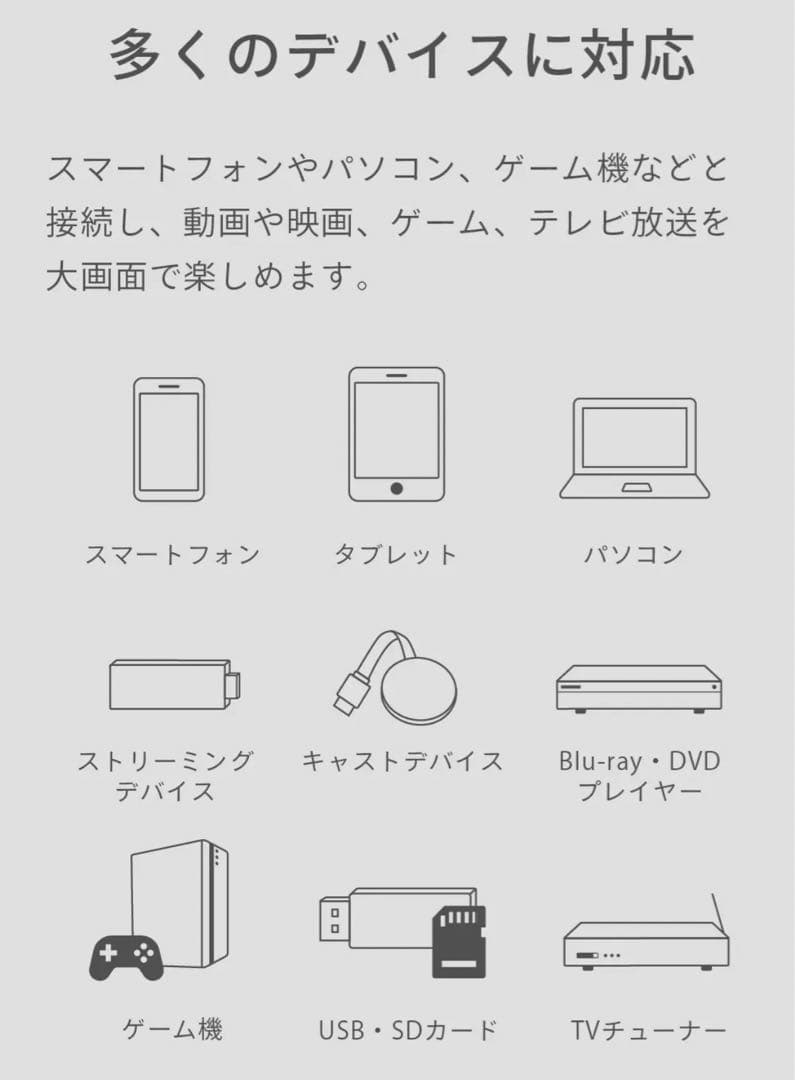 美品【FunLogy/ファンロジー】小型プロジェクター　X-03