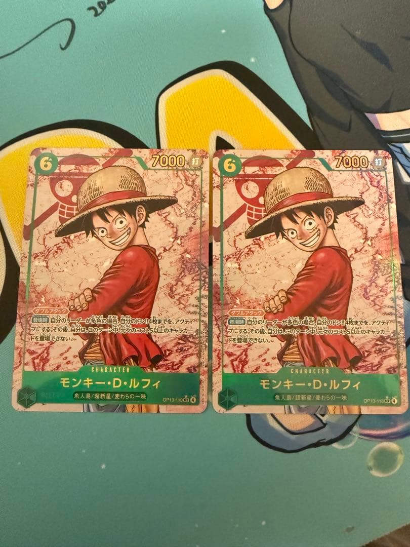 モンキー・D・ルフィ シクパラ　2枚OP-13-118 受け継がれる意志