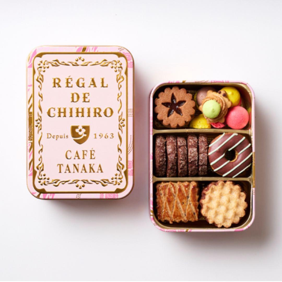 カフェタナカ　阪急限定クッキー缶　ボールアンドチェーンエコバッグセット