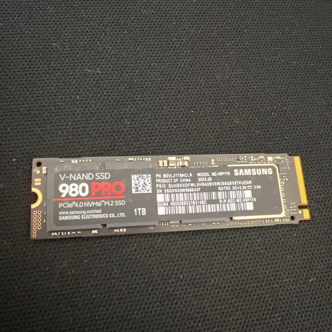 内蔵型SSD Samsung SSD 980 PRO 1TB M.2