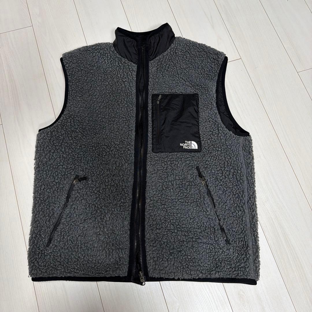 THE NORTH FACE フリース　リバーシブル　ベスト グレー