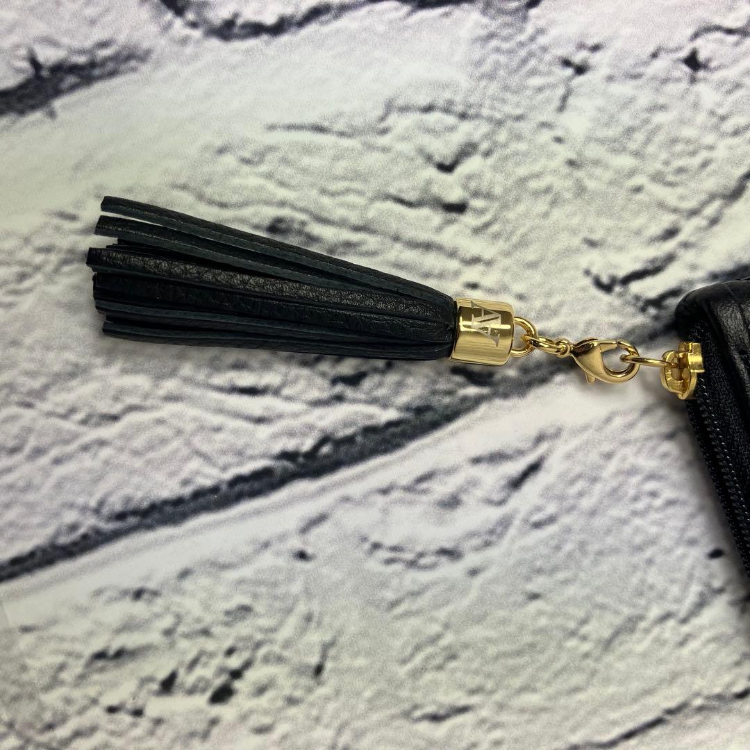 新品・未使用✨アタオ Limoブラックダイヤモンド L字ファスナー 牛革 長財布