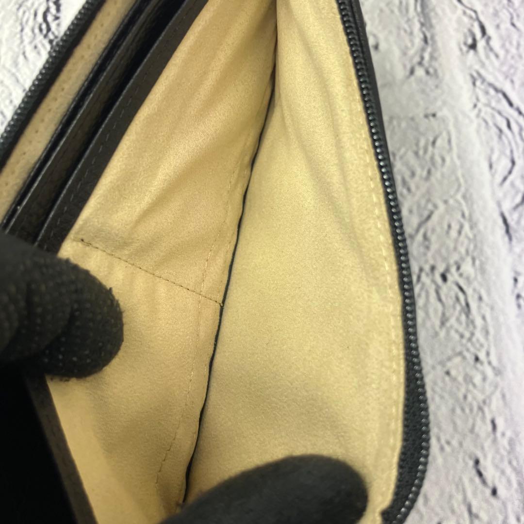 新品・未使用✨アタオ Limoブラックダイヤモンド L字ファスナー 牛革 長財布