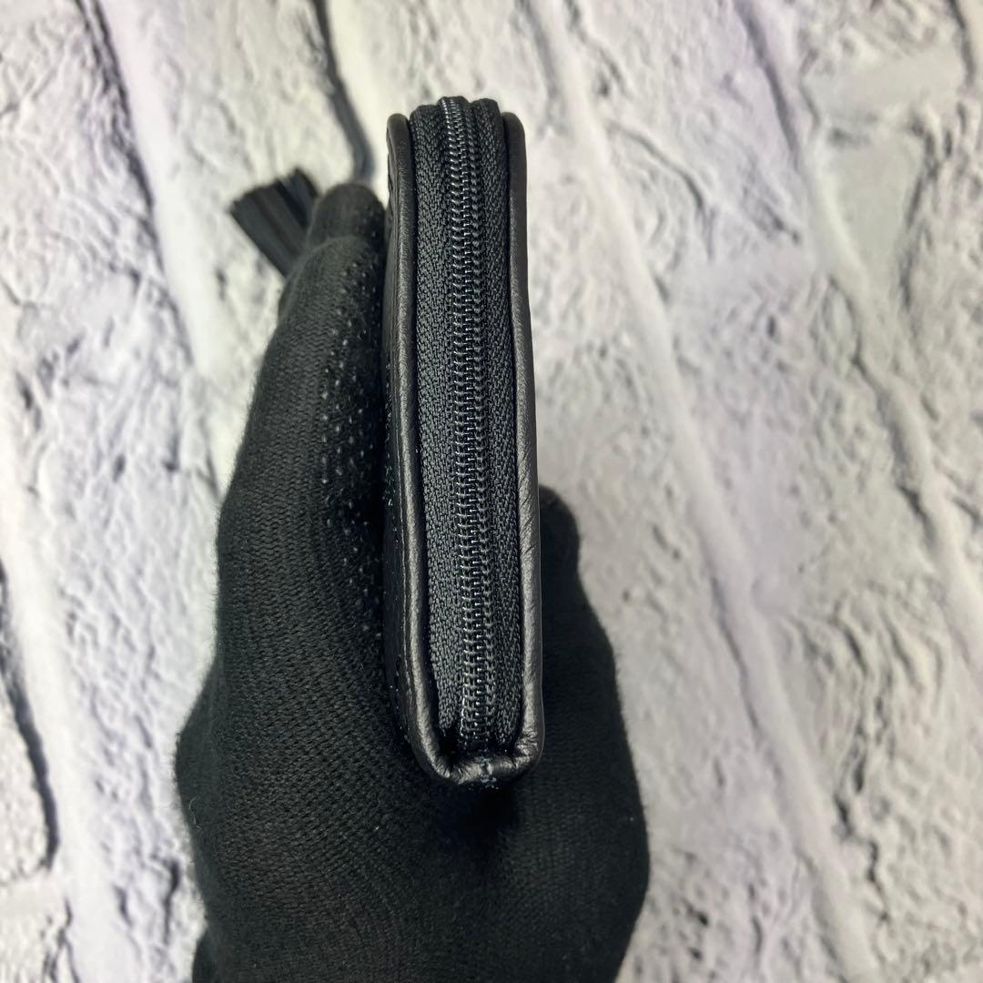 新品・未使用✨アタオ Limoブラックダイヤモンド L字ファスナー 牛革 長財布