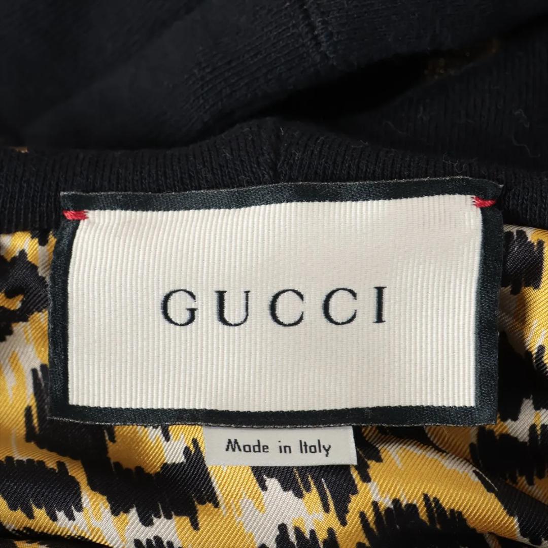 【未使用級】グッチ コットン パーカー S ブラック スター アンド ムーン