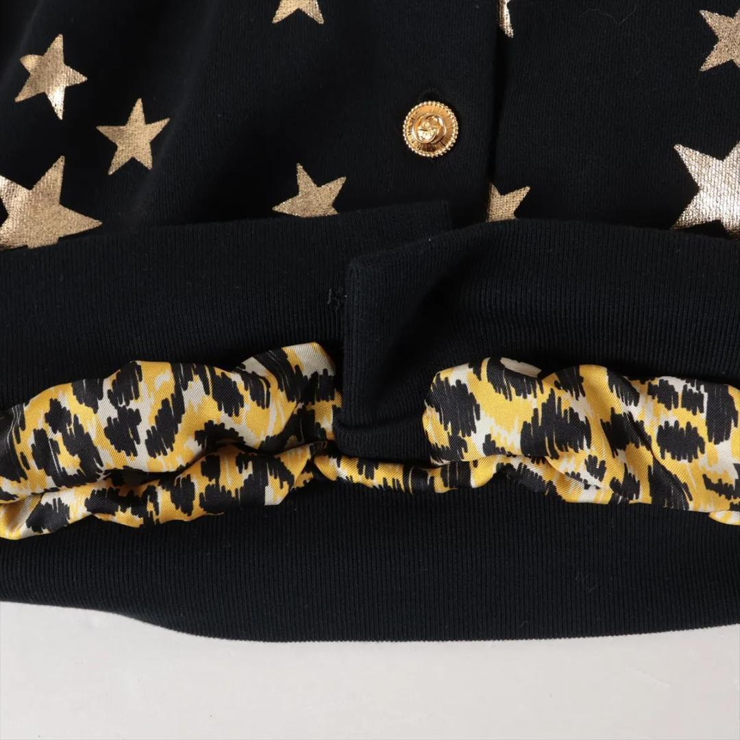 【未使用級】グッチ コットン パーカー S ブラック スター アンド ムーン