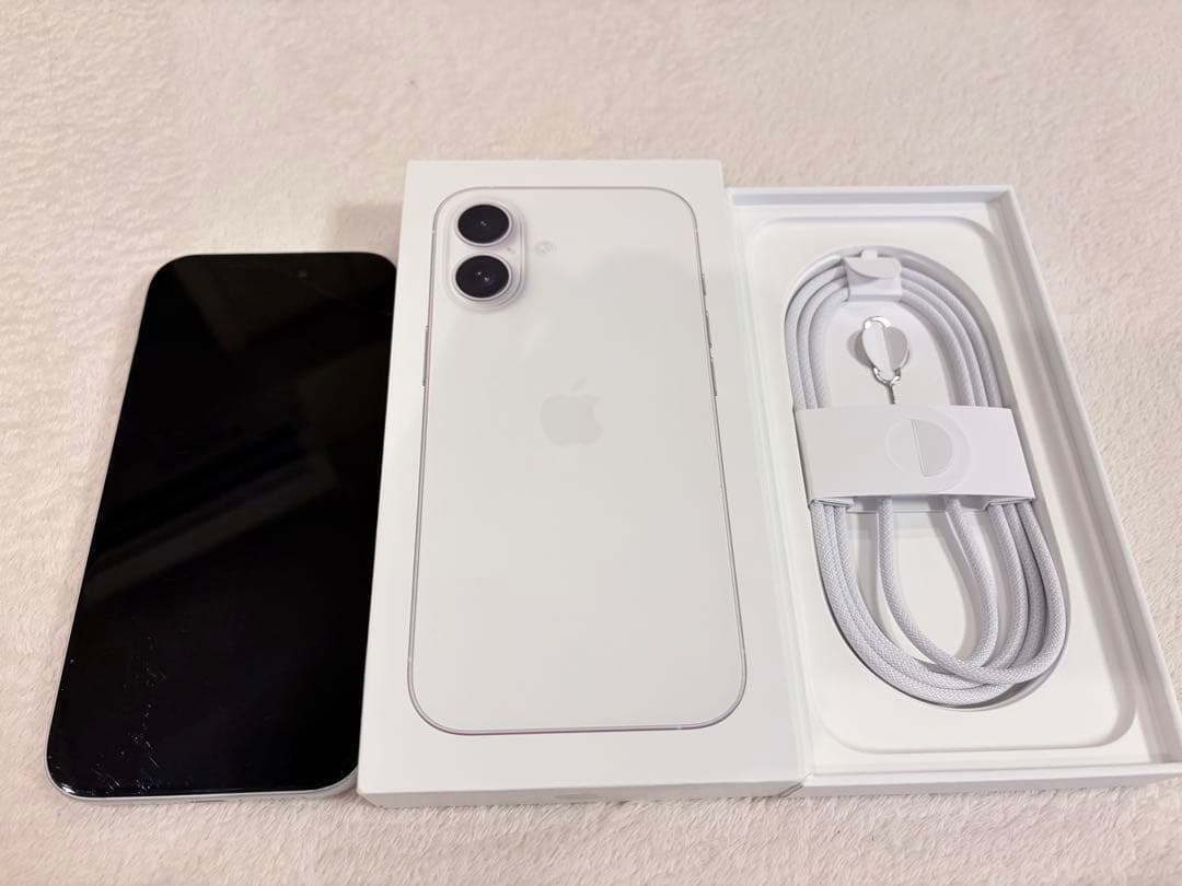 iPhone16 128GB ホワイトSIMフリー　ジャンク
