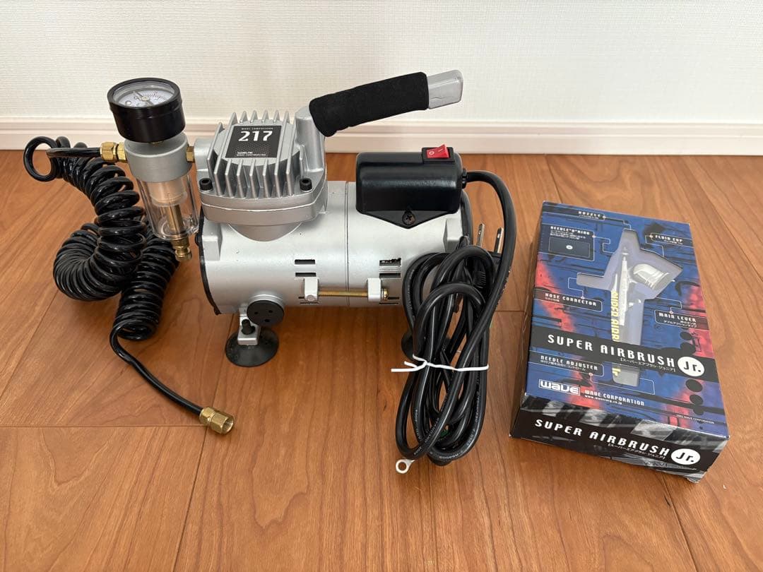 WAVE コンプレッサー217 スーパーエアブラシJr セット