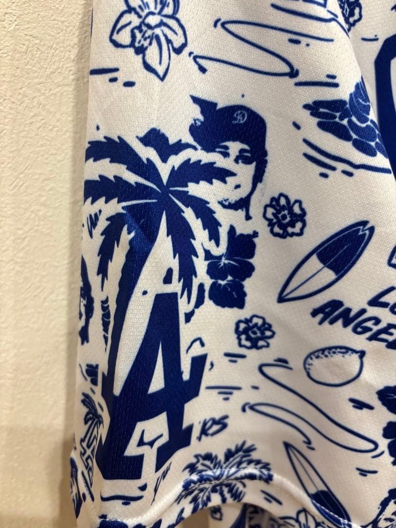 ⭐️ブラックフライデー⭐️非売品★大谷翔平サイン ユニフォームアロハハワイアンシャツ