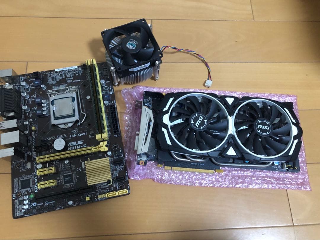 gtx 1070 cpu 付きマザーボード　cpuファン