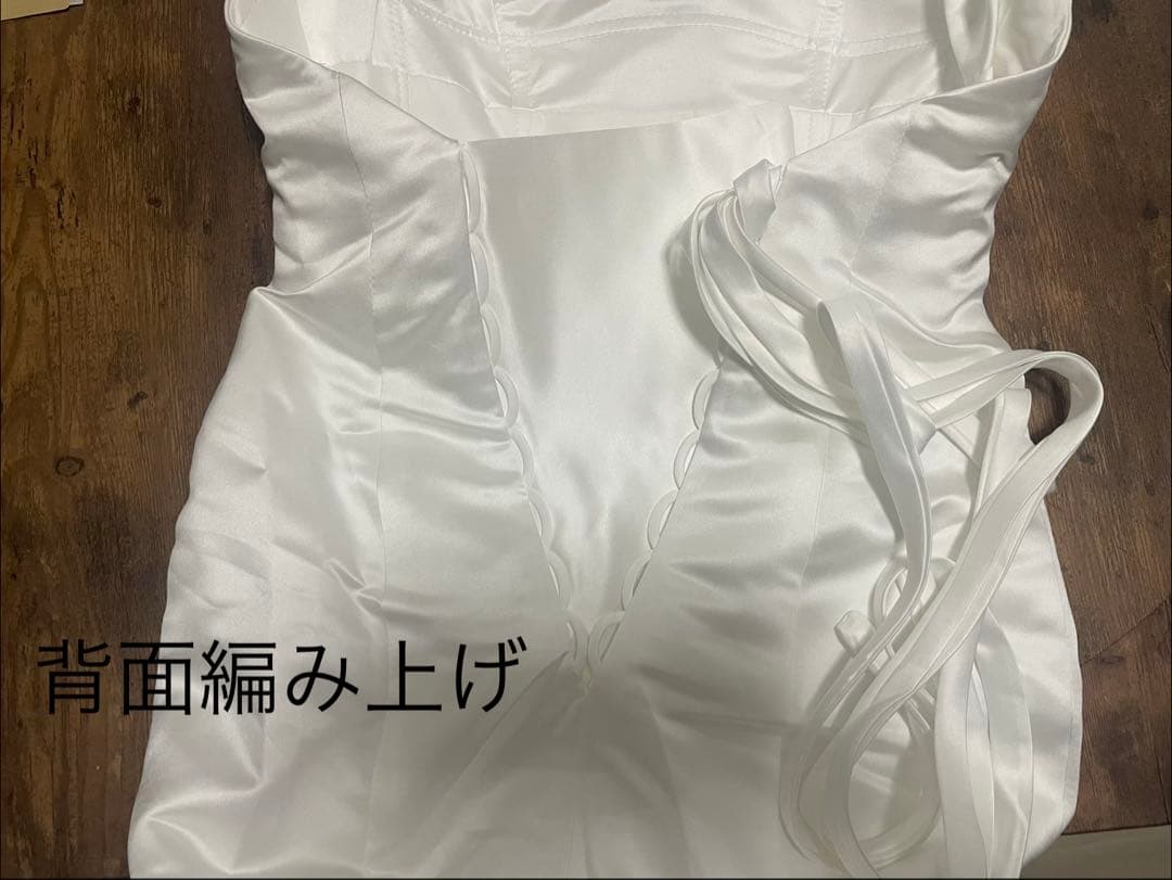 バックリボン付きマーメイドウェディングドレス