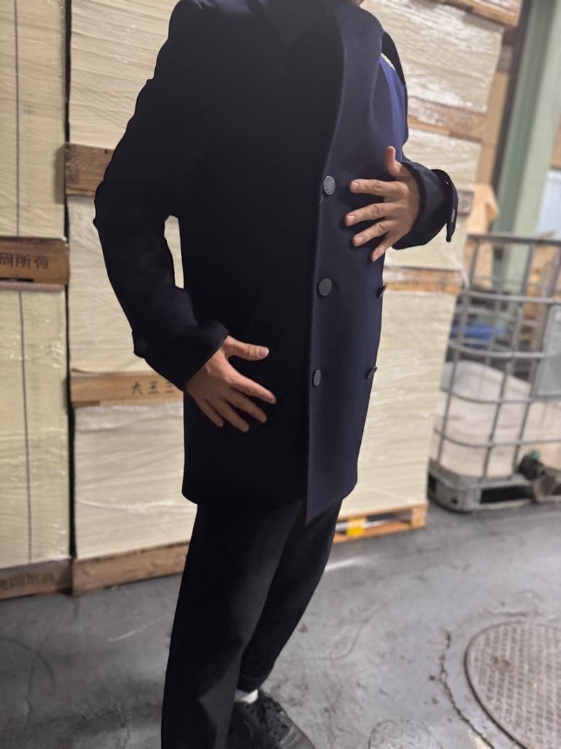 ②Louis Vuitton ネイビー ピーコート(新品未着用)48サイズ