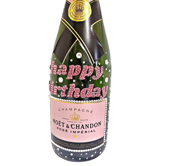 シャンパンデコ　オリシャン　スワロフスキー　名入れ　記念　誕生日　お祝い　ギフト