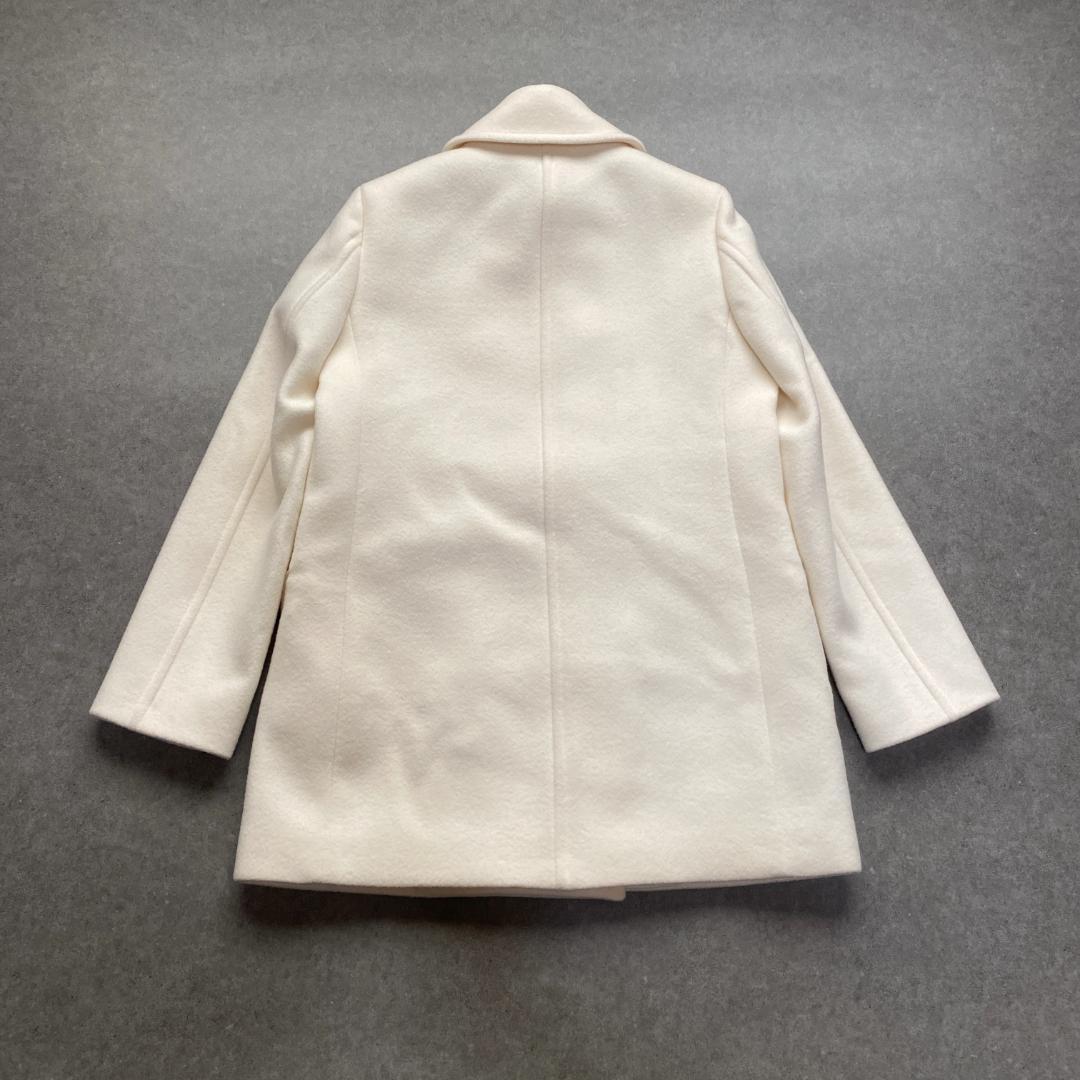 美品✨allureville ショートビーバーオフィサーコート オフホワイト2