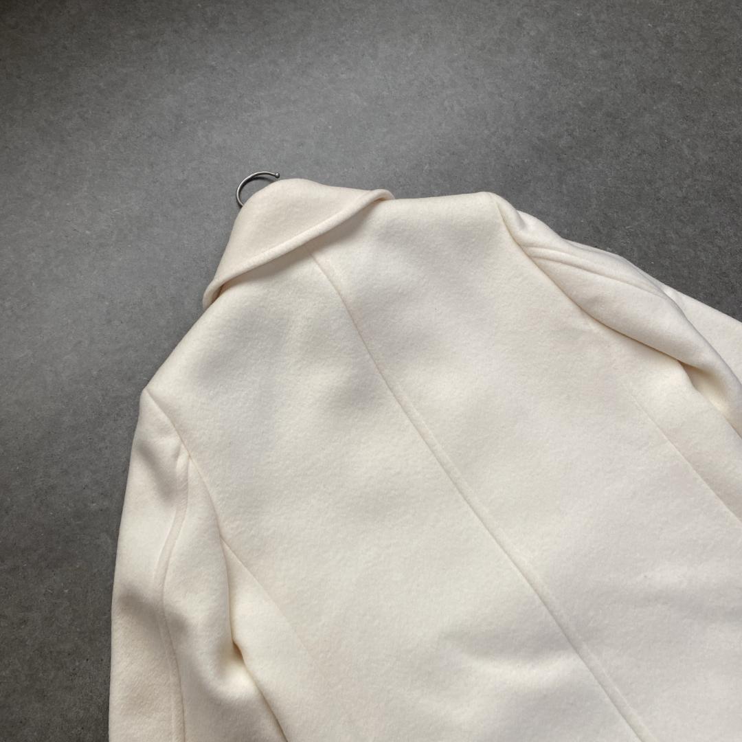 美品✨allureville ショートビーバーオフィサーコート オフホワイト2