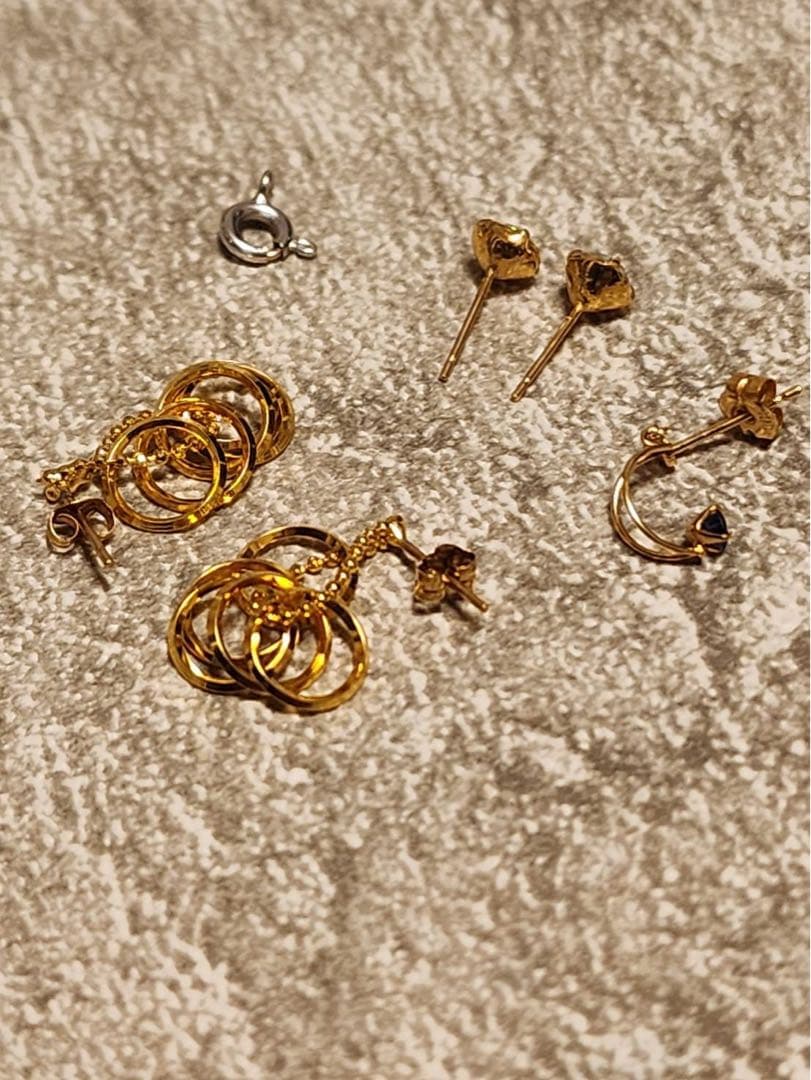 k18ピアス　k14 まとめ　アクセサリー　遺品整理