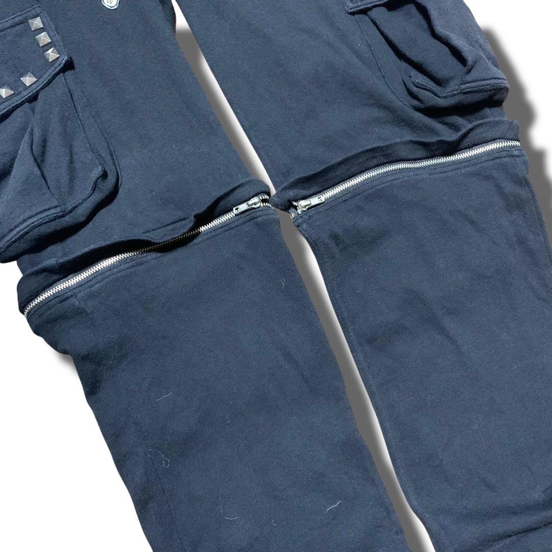 手越着用　PPFM つなぎ　オールインワン　スウェット　黒　y2k グランジ