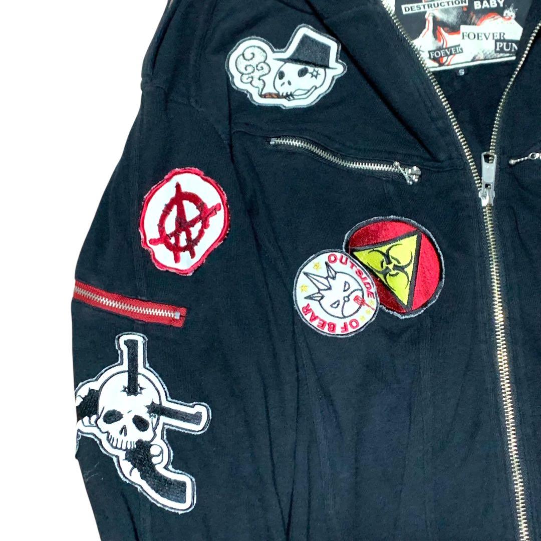 手越着用　PPFM つなぎ　オールインワン　スウェット　黒　y2k グランジ