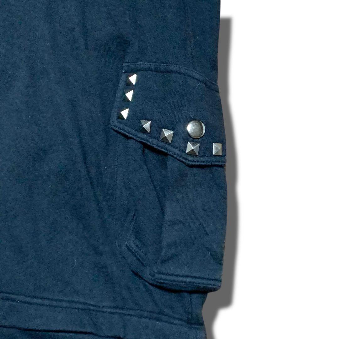 手越着用　PPFM つなぎ　オールインワン　スウェット　黒　y2k グランジ