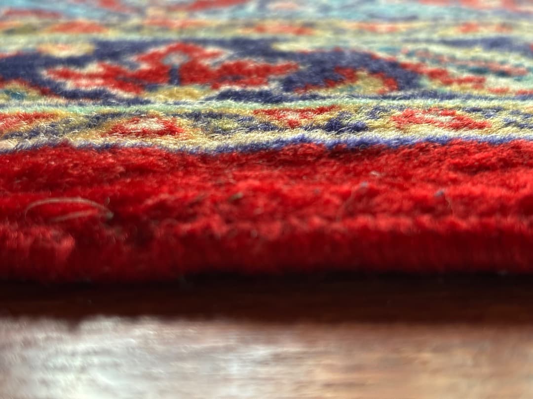 ペルシャ絨毯　ヴィンテージ　ハンドメイド　手織り　ウール　カシャーン　お買い得