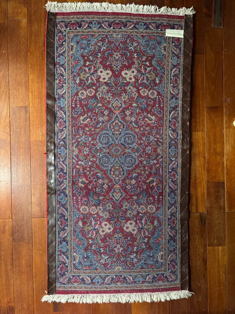 ペルシャ絨毯　ヴィンテージ　ハンドメイド　手織り　ウール　カシャーン　お買い得