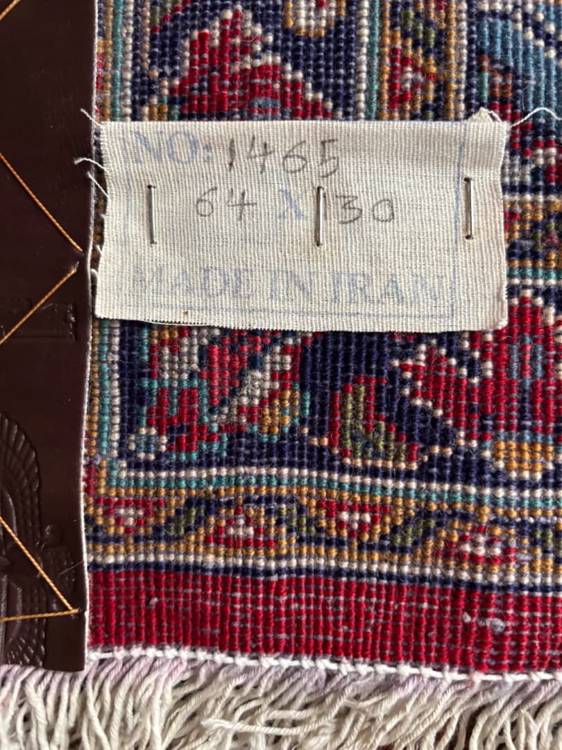 ペルシャ絨毯　ヴィンテージ　ハンドメイド　手織り　ウール　カシャーン　お買い得