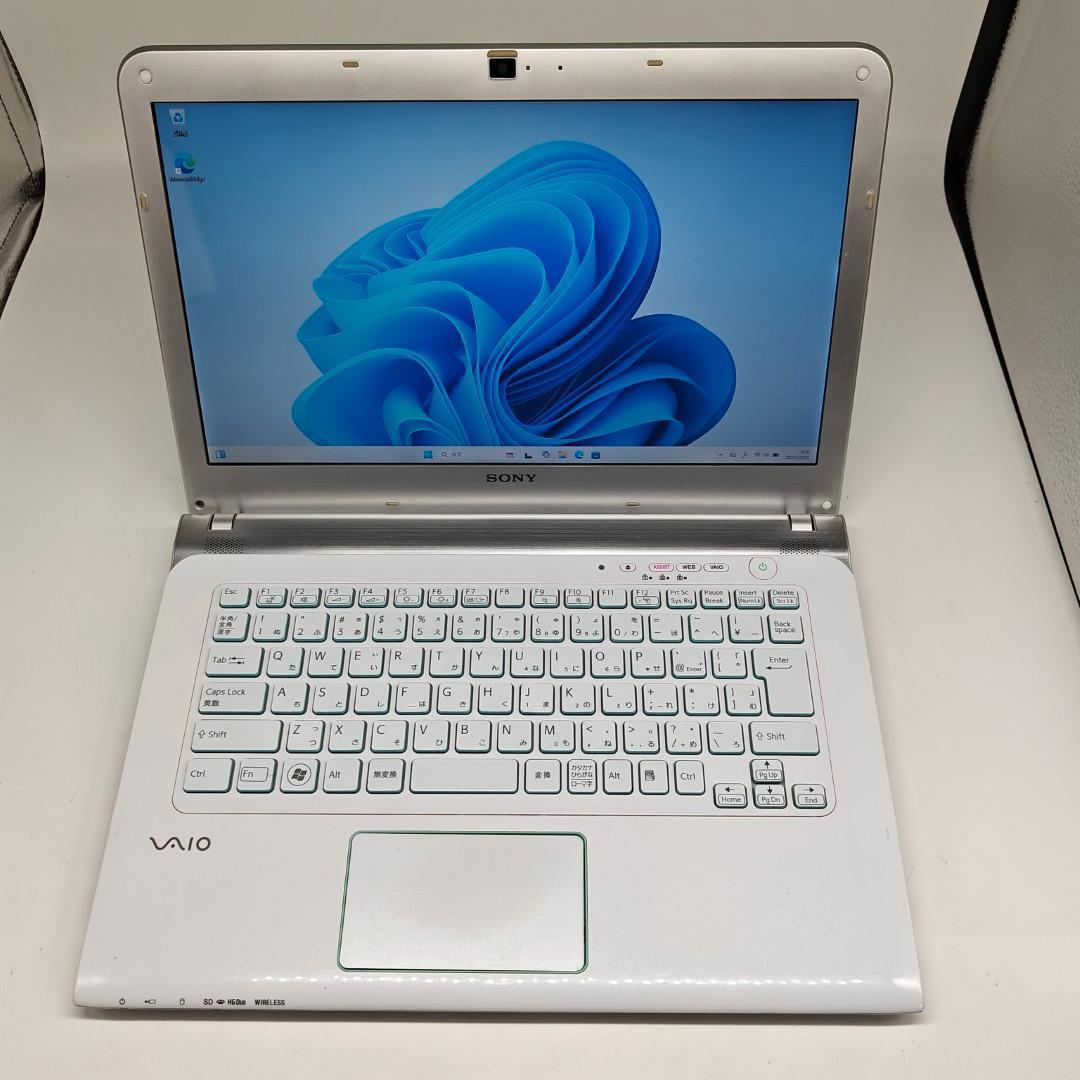 【VAIO】SVE 爆速i7 SSD512GB 16GB ホワイト ノートPC
