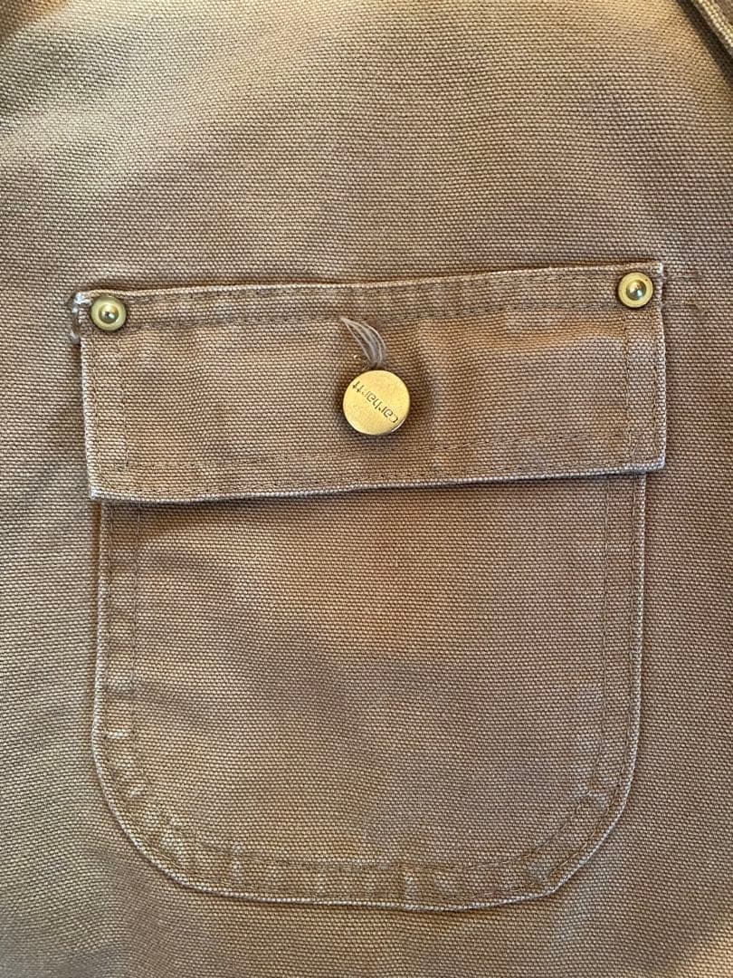 Carhartt ベージュ カバーオール　ミシガンチョアコート　USA製　90s